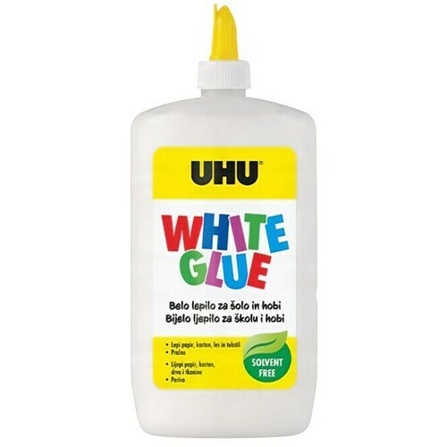 Uhu Belo &amp;scaron;olsko lepilo White Glue (480 g) Slike