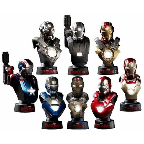 Sideshow Collectibles Iron Man 3 Busts 16 11 cm Deluxe Set Series 2 8 Slike