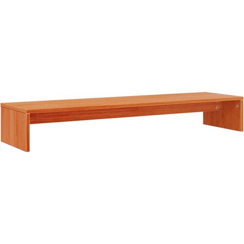 vidaXL Stojalo za zaslon voščeno rjavo 100x27x15 cm trdna borovina Cene