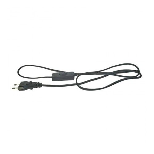 Emos Priključna vrvica PVC 2x0,75mm 3m s stikalom črna Slike