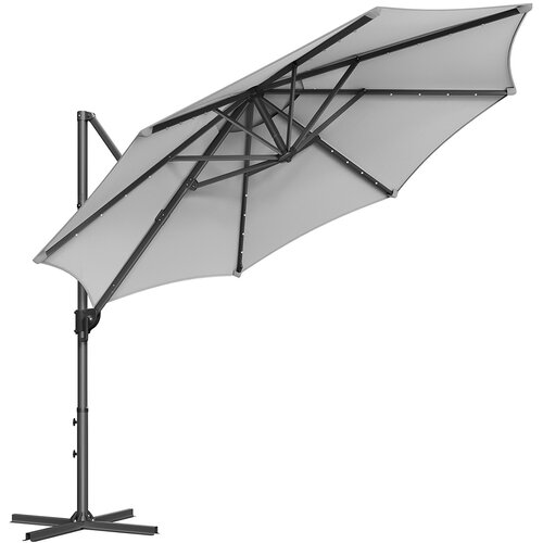 Songmics Senčnik za teraso 300x240 cm Siva, (5000275688) Slike
