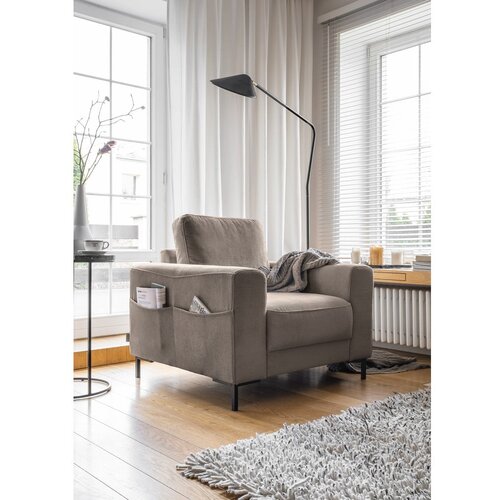 Miuform Smeđa fotelja od samta Lofty Lilly &amp;ndash; Slike