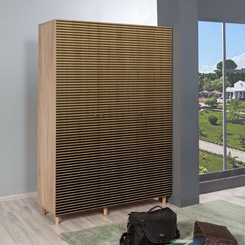 Hanah home Mode-220 Sonoma Oak Wardrobe Cene