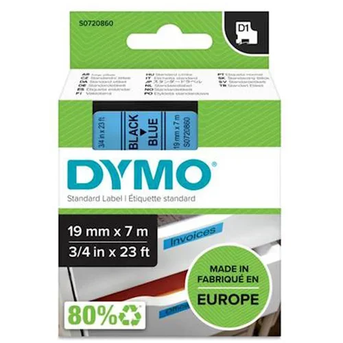 Dymo Trak D1 45806, 19 mm / 7 m (črno/moder), original