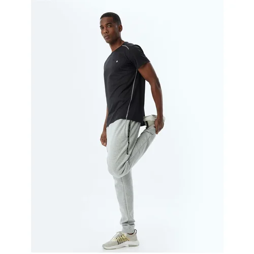 Koton Sports Sweatpants Jogger Waist Lace-Up Striped Detail Pocket Cotton Blend