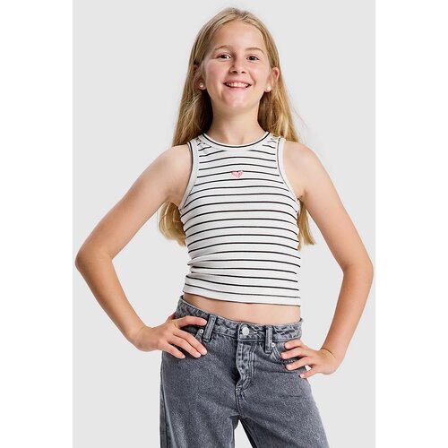 Roxy Iconic Days Rg Stripes Kids Majica brez rokavov coconut milk dwn line Slike