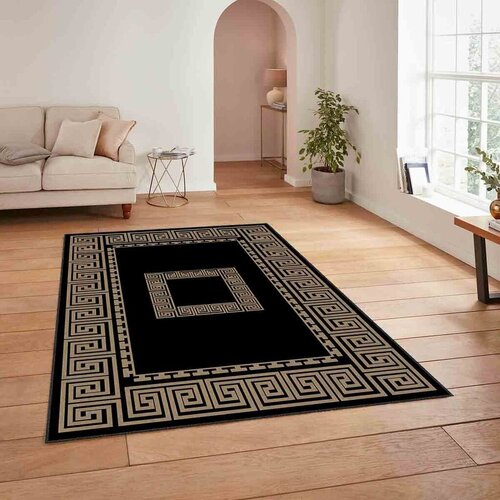 Conceptum Hypnose Tepih HM-CRP25-34, Pravougaoni, 160x230 cm, Crno-braon Cene
