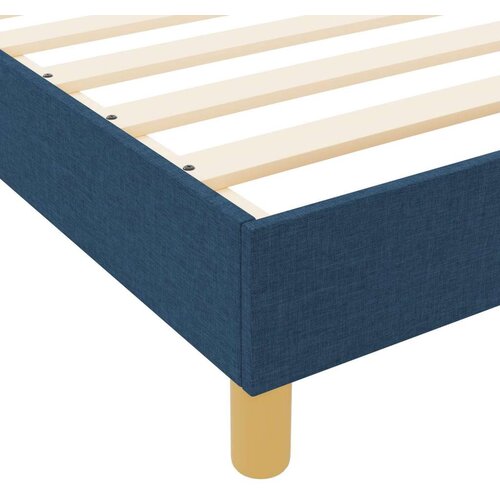 VidaXL Krevet od plavog platna 200x200 cm Slike