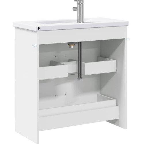  Set namje&amp;scaron;taja za kupaonicu Bijela 81 x 40 x 84,5 cm Slike