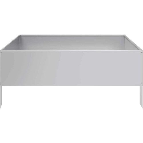VidaXL Vrtna posuda za sadnju 100 x 100 x 25 cm pocinčani čelik Slike