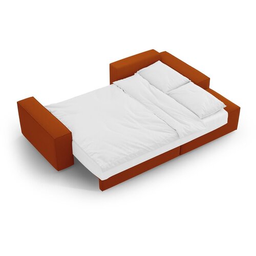 Micadoni Opečnato oranžna raztegljiva kotna sedežna garnitura (desni kot) Jodie &amp;ndash; Home Slike