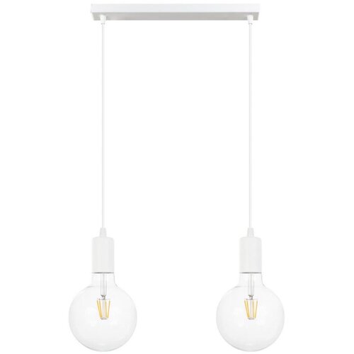  Zavesni luster na sajli MIROS 2xE27/60W/230V, beo Cene