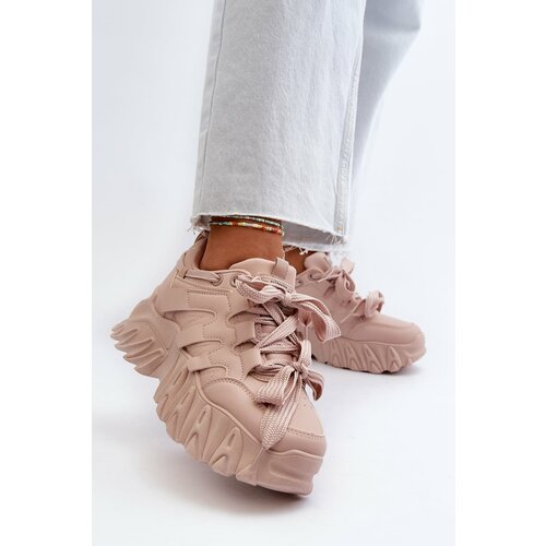 Kesi Women's sneakers with a chunky sole, pink Ellerai Slike