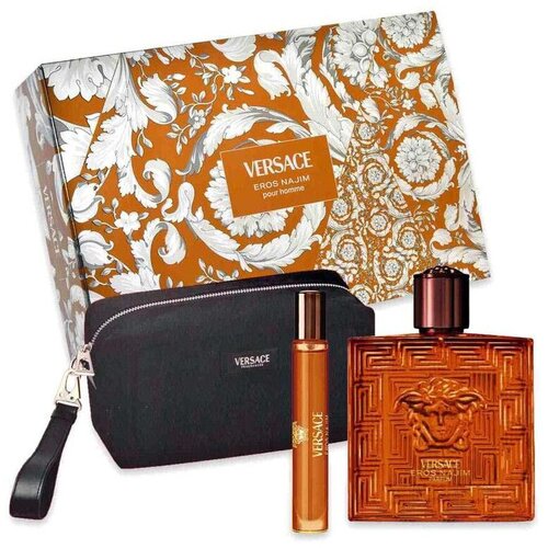 Versace Eros Najim Pour Homme Parfum 100 ml + Parfum 10 ml + Black Trousse Slike