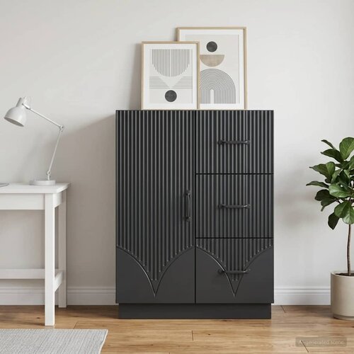  Kreveta s ladicama Crna 66 x 34,5 x 87 cm Konstruirano drvo Slike