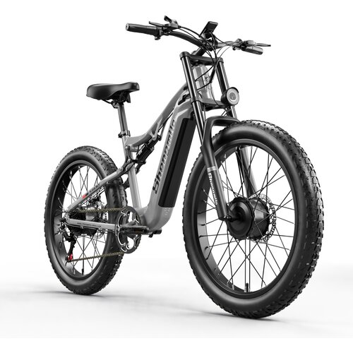 Shengmilo električno kolo z dvojnim motorjem S600, močan motor, 26-palčno gorsko električno kolo, svetlo sivo, (20950970) Cene