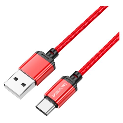 Sharp USB kabal 1m BOROFONE BX87 charging data USB to Type-C red Slike