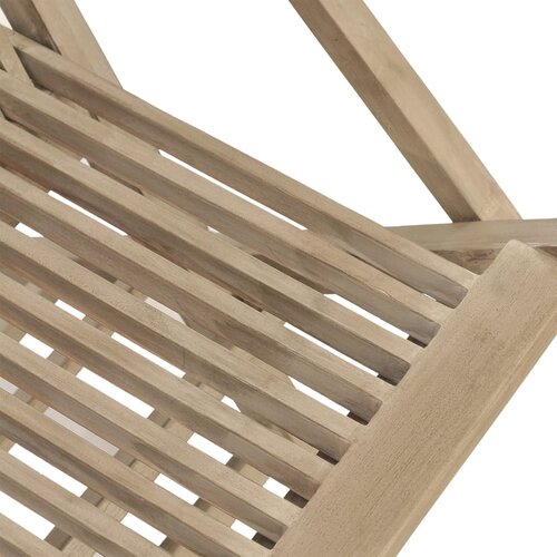  Sklopive vrtne stolice 6 kom sive 56x61x89 cm masivna tikovina Slike
