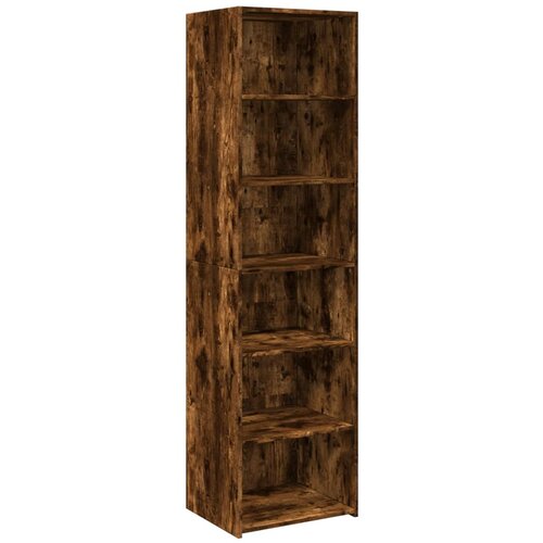 Maison Chic Visoka omara - Komoda - Predalnik dimljen hrast 50x41x185 cm inženirski les, (21721387) Cene