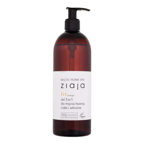 Ziaja Baltic Home Spa Fit Shower Gel & Shampoo 3 in 1 gel za prhanje za obraz, telo in lase 500 ml za ženske