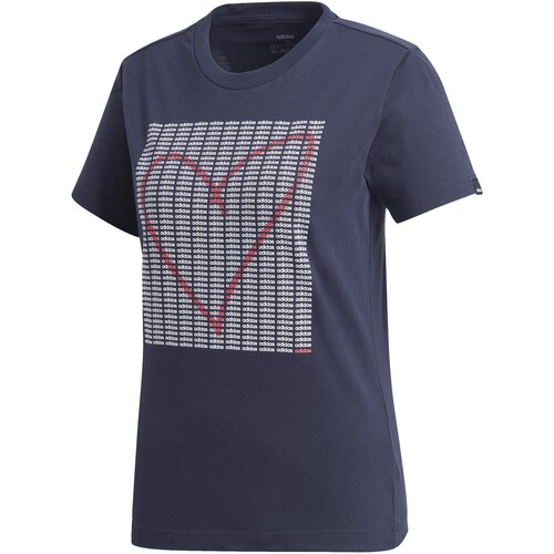 Adidas ženska majica za fitnes W ADI HEART T plava GD4997 Slike
