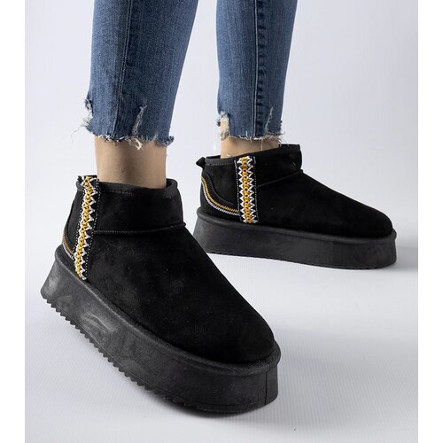 Gemre Black platform snow boots Scavi Cene