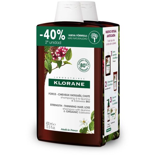 Klorane Strength Shampoo učvr&scaron;ćujući &scaron;ampon protiv opadanja kose 2 x 400 ml Cijene