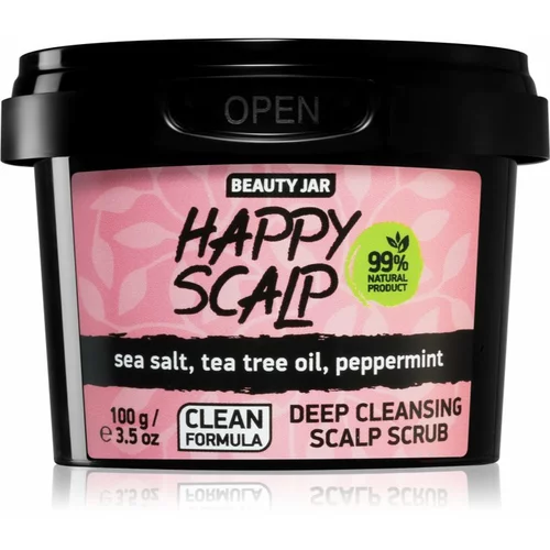 Beauty Jar Happy Scalp čistilni piling za mastno lasišče 100 g