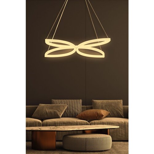 Opviq eriphos white-yellow light white chandelier Slike