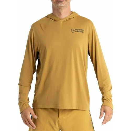 Adventer & fishing Majica s kapuljačom Functional Hooded UV T-shirt Sand L