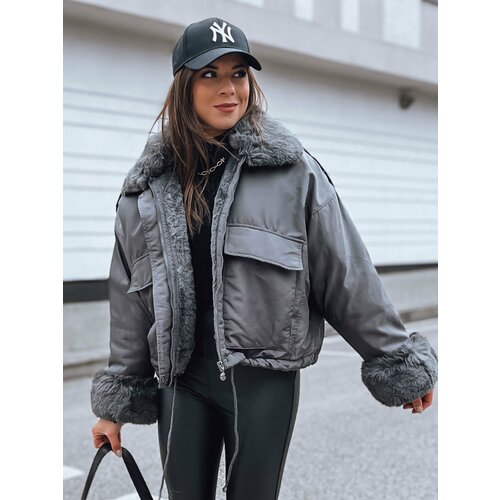 DStreet Women's Oversize Jacket OLIVIERA Grey Slike