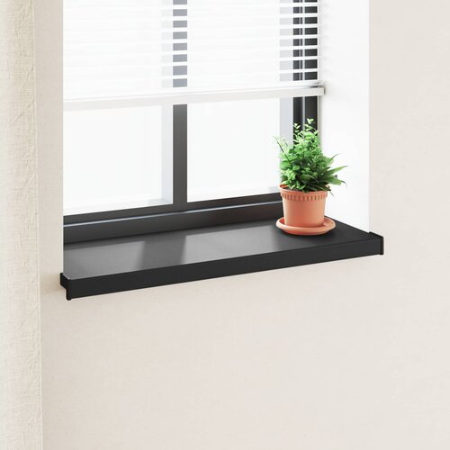  Prozorska klupčica Crno s drvenim uzorkom 80 x 35 x 4,5 cm PVC Cijene