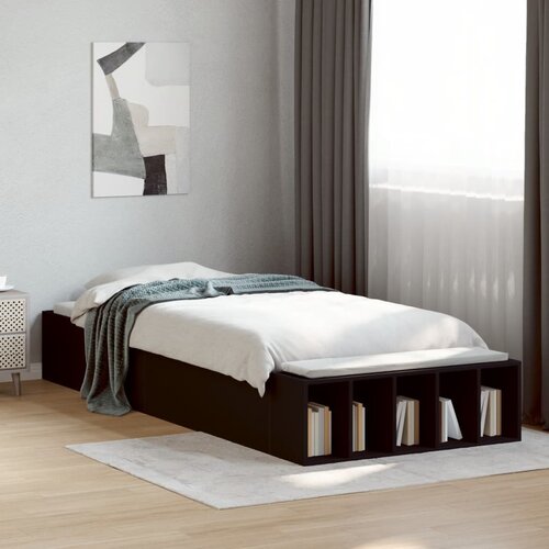 Furnova Posteljni okvir črn 75x190 cm inženirski les, (21938680) Slike
