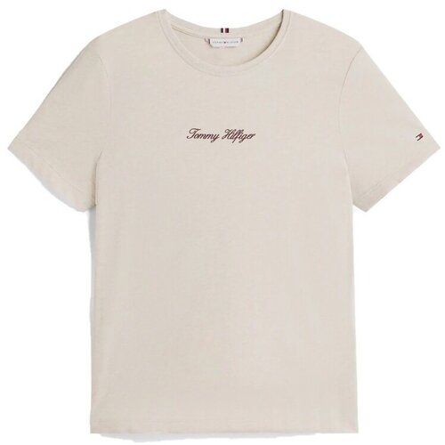 Tommy Hilfiger Majice s kratkimi rokavi CLASSIC SCRIPT REG SS TE Bela Cene