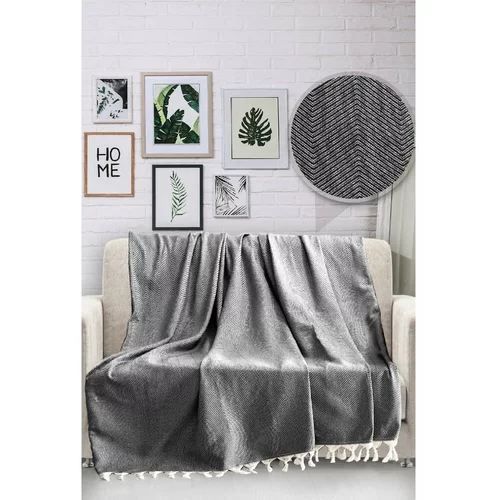 Viaden Crni pamučni prekrivač HN, 170 x 230 cm