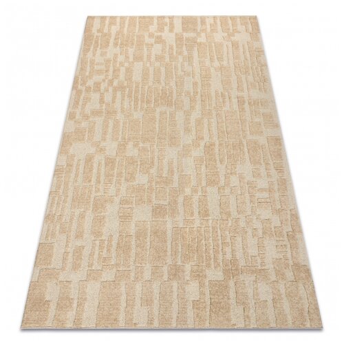 RugsX FLUX 461.133.SA132 volnena preproga OSTA - geometrijska, strukturna, loft krem / bež 135x200 cm, (5000318851) Cene