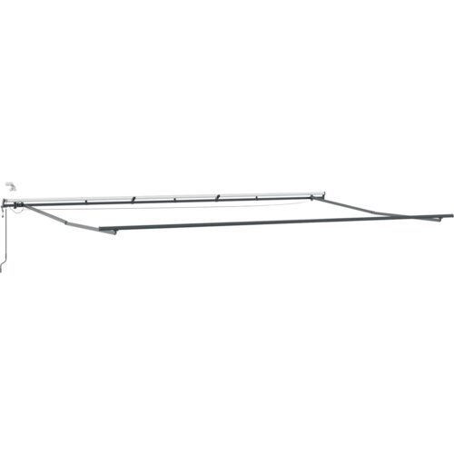 VidaXL Automatska uvlačna tenda s LED žutom i narančastom 600x300 cm Slike
