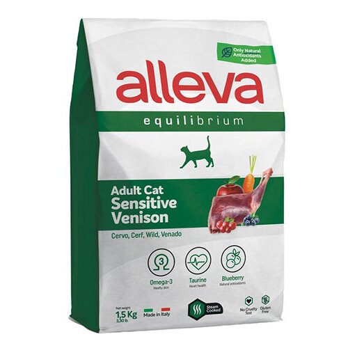 Alleva Hrana za mačke Divljač 1,5kg Sensitive Adult Equilibrium ALP61054 Slike