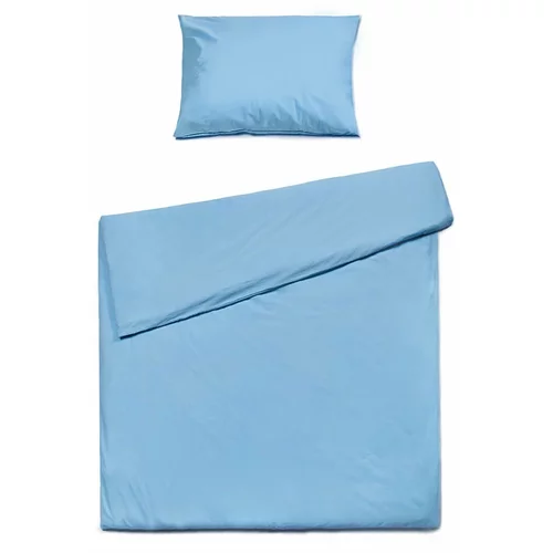 Bonami Selection Azurna pamučna posteljina za krevet za jednu osobu , 140 x 200 cm