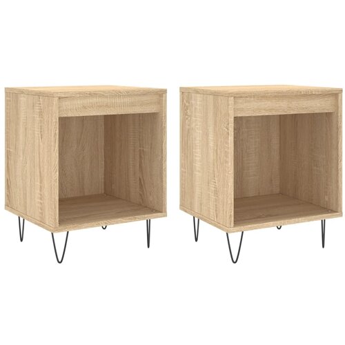 Maison Chic Dvo delni komplet Nočne omarice - Nočne mize sonoma hrast 40x35x50 cm inženirski les, (21688574) Slike