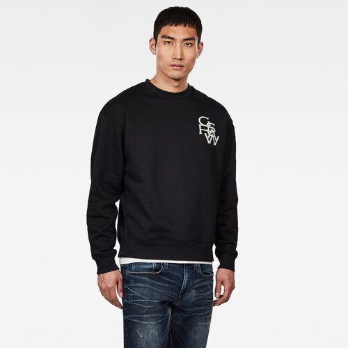 G-star Sweatshirt - Graphic 11 stor r sw l\s black Slike