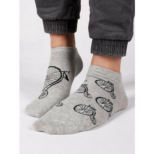 Yoclub Man's Ankle Funny Cotton Socks Pattern 1 Colours Cene