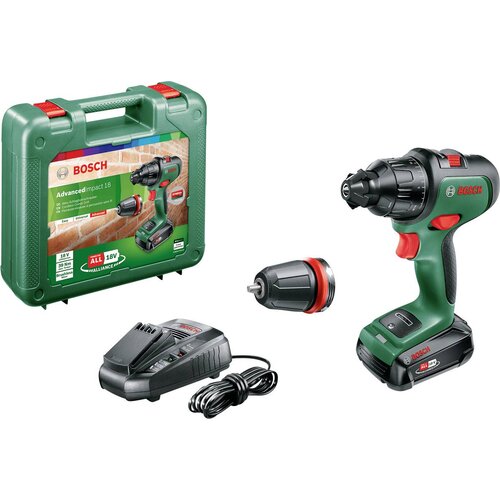 Bosch Home and Garden AdvancedImpact 18 -akumulatorski udarni vrtalni vijačnik vklj. akumulator\, vklj. kovček\, vklj. polnilnik, (21511827) Cene