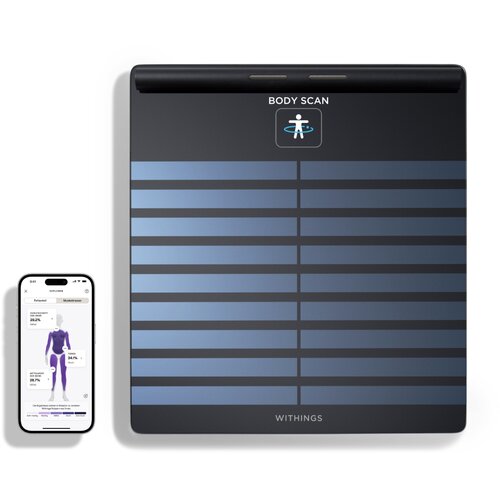 Withings WBS08-Black-All-Inter 760-10107 Body Scan povezana zdravstvena stanica, crna Slike