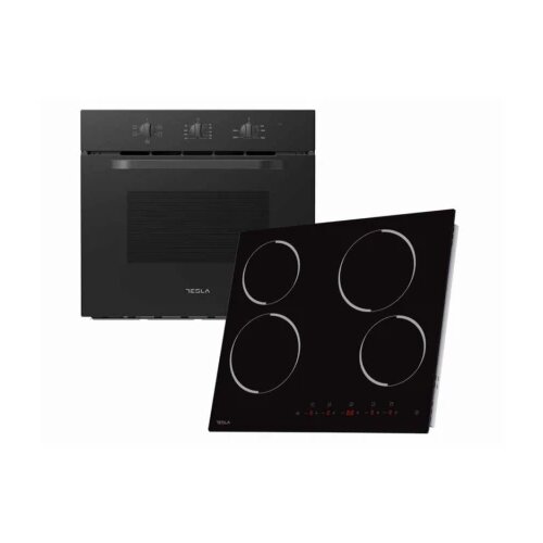 Tesla ugradni set tesla BO301MB+HV6401MB/65L/60cm/Mechanical control/keramicka ploca/59cm/crna Slike