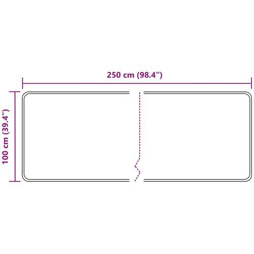 za tepih MARSA Crna 100 x 250 cm Poliester i PVC Slike