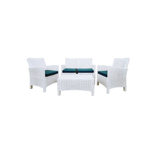  Baštenska garnitura Rattan 2 White 9402W Cene