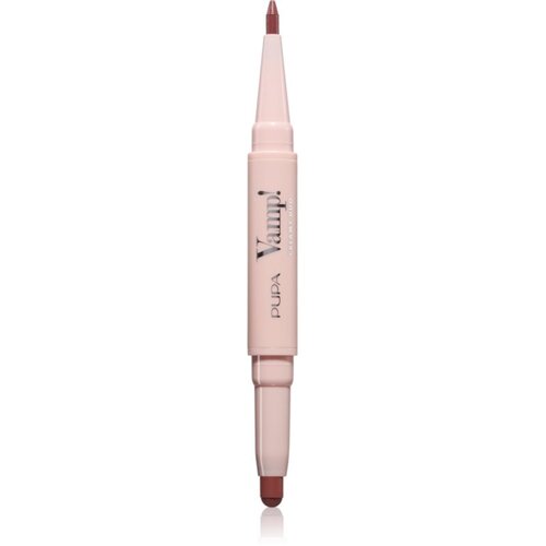 PUPA Milano Vamp! Creamy Duo &amp;scaron;minka in svinčnik za ustnice 2 v 1 odtenek 006 Deep Rose 0.8 g Slike