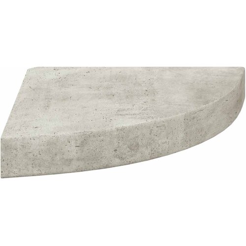  Kutne zidne police 4 kom siva boja betona 25 x 25 x 3,8 cm MDF Slike