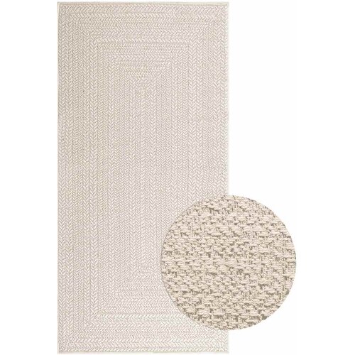 vidaXL Rug "ZIZUR" Cream 100x200 cm Juta videz Notranje in zunanje, (22012936) Cene